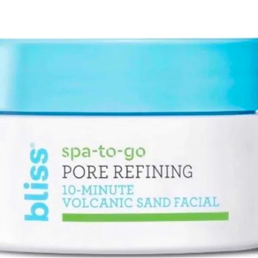 New! Bliss spa-to-go PORE REFINING. 10-minute sand facial.